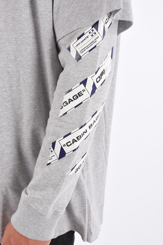 Oversize AIRPORT TAPE Sweatshirt with Hood