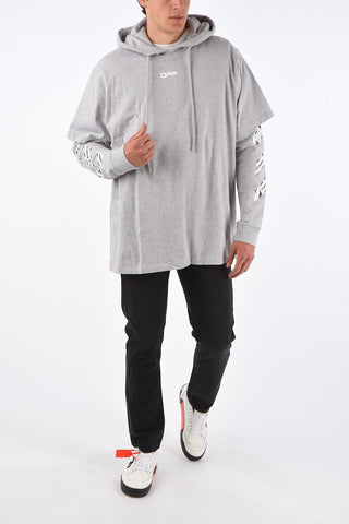 Oversize AIRPORT TAPE Sweatshirt with Hood