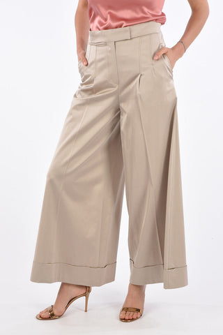 Double Pleat Palazzo Pants with Hidden Closure