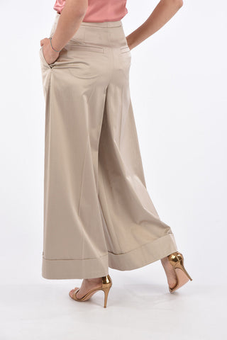 Double Pleat Palazzo Pants with Hidden Closure