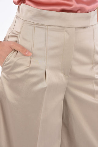 Double Pleat Palazzo Pants with Hidden Closure