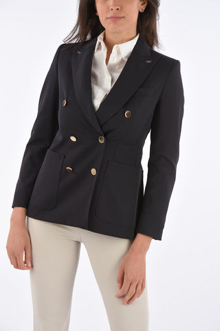 S Double-Breasted ELLADE Blazer with Peaked Lapels