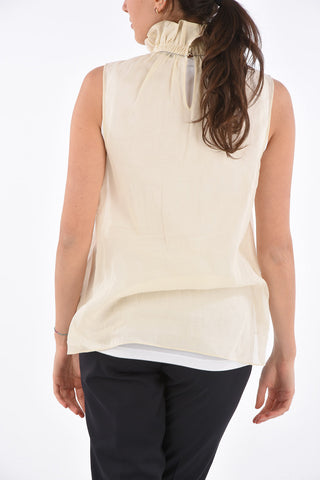 Cotton Sleeveless Top with Inner Petticoat