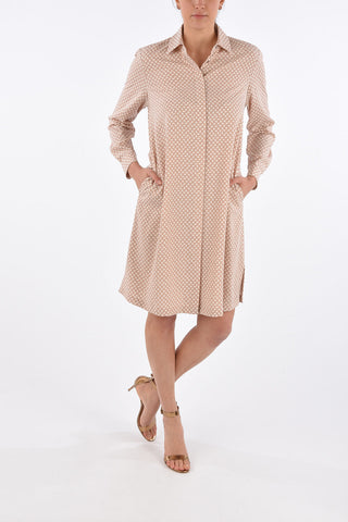 STUDIO Stretch Fabric GARIBO Shirtdress with Jetted Pockets