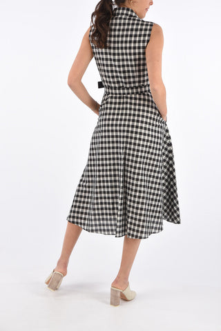 STUDIO Jetted Pocket VENTOSO Flared Dress