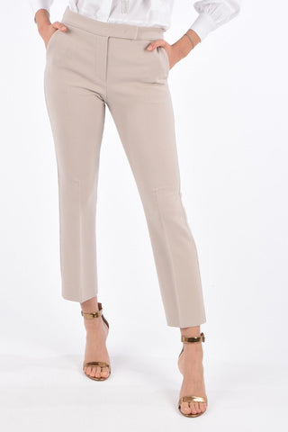 Stretch Virgin Wool OSTILE Pants with Hidden Closure 