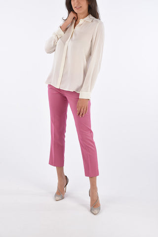 Hidden Closure VIAGGIO Spread Collar Shirt