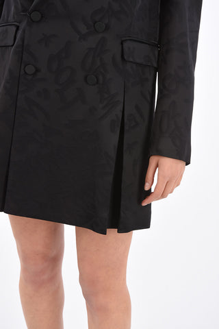 Printed Double Breasted Dress