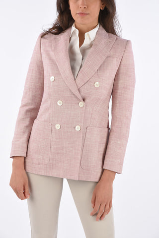S Double-Breasted STELVIO Blazer with Peaked Lapels