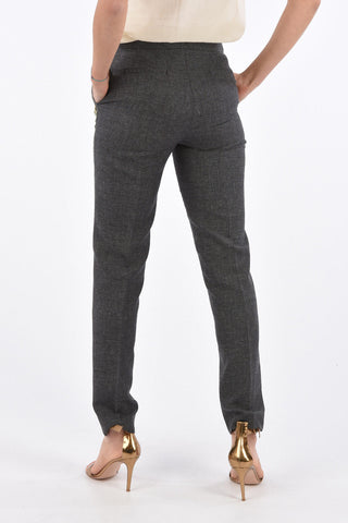 Stright Fit Pants with Side Contrast Bands