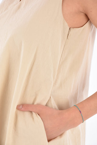 Jetted Pocket Flare Dress