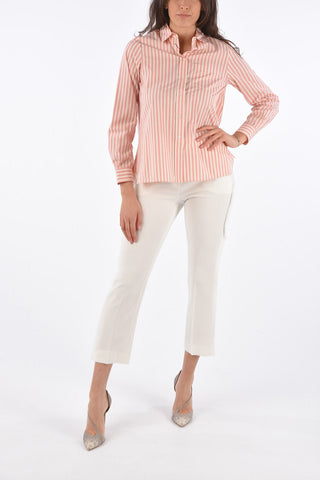 WEEKEND  Cotton Awning Striped GONG Shirt