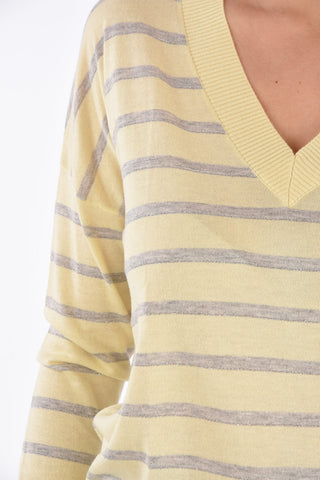 STUDIO Cotton and Silk VALIDO V-Neck Sweater