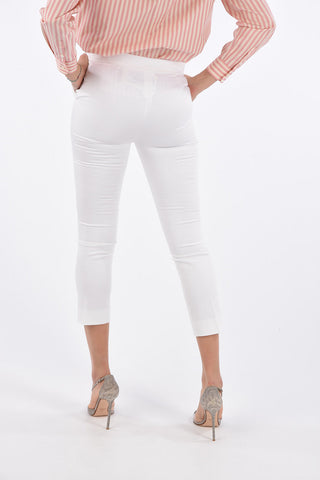 Stretch Cotton LUANA Pants with Hidden Closure 