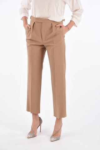 Pantaloni GALLIA a Una Pince in Lana Stretch