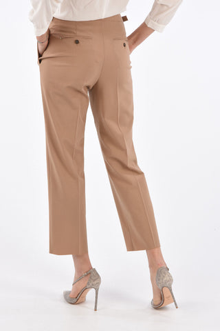 Pantaloni GALLIA a Una Pince in Lana Stretch