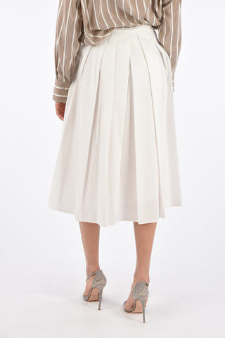Cotton Circle Skirt with Jetted Pockets