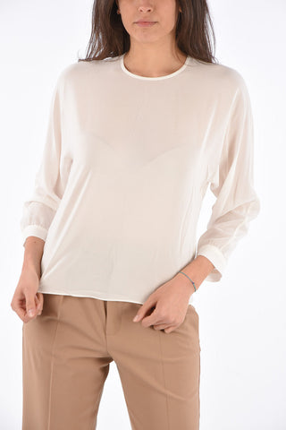 STUDIO Silk BORIS Crew Neck Blouse 
