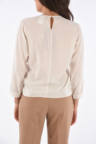 STUDIO Silk BORIS Crew Neck Blouse 