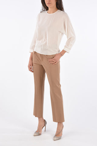 STUDIO Silk BORIS Crew Neck Blouse 