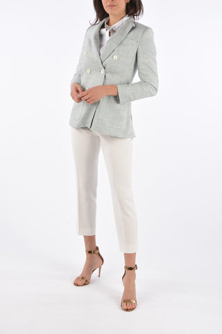 S Double-Breasted STELVIO Blazer with Peak Lapel