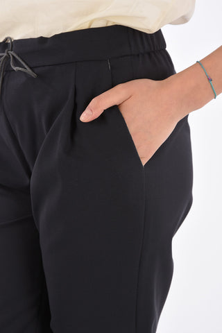 Pantaloni a Una Pince SPELLO in Lana Vergine con Tasche a Filo