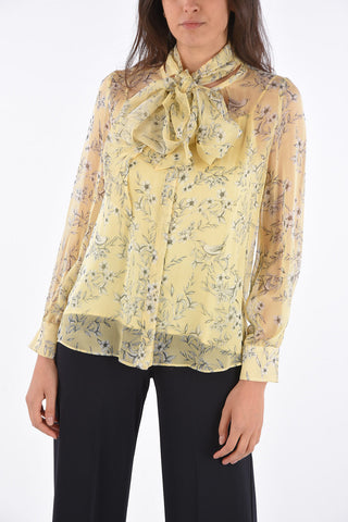 STUDIO Blusa Tie Neck OSIRIS Fantasia Floreale