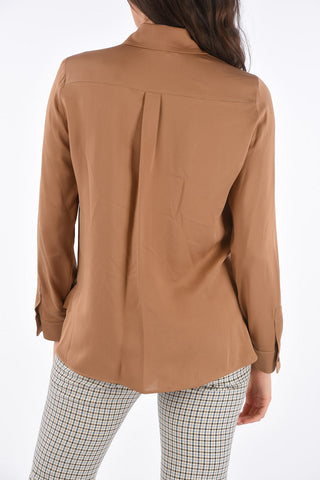 Hidden Closure VIAGGIO Spread Collar Shirt 