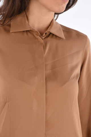 Hidden Closure VIAGGIO Spread Collar Shirt 