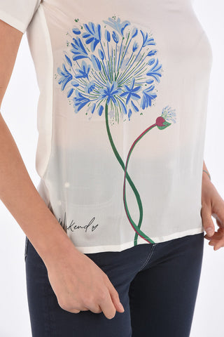 WEEKEND Floral Printed Silk ALASKA T-Shirt