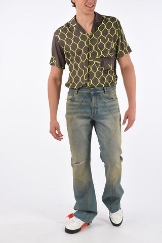 26cm Vintage Effect Regular Fit Jeans