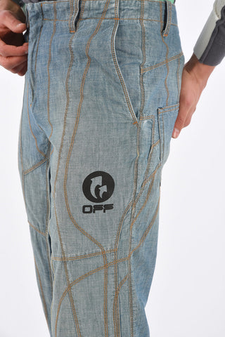 23cm Vintage Effect CLIMBER CHAMBRAY Jeans