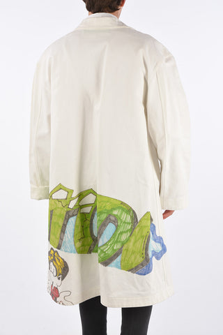 Cappotto DONDI in Denim con Stampe