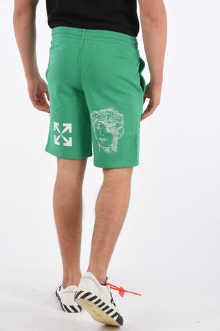 Drawstring DISRUPTED FONT Sweat Shorts