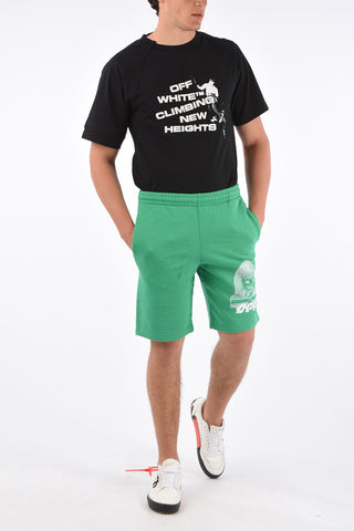 Drawstring DISRUPTED FONT Sweat Shorts
