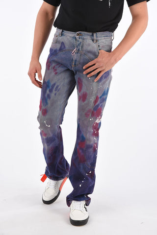25cm Tie Dye Effect Regular Fit Jeans