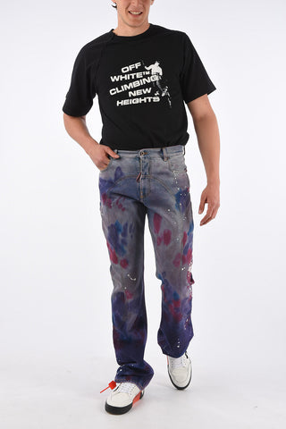 25cm Tie Dye Effect Regular Fit Jeans