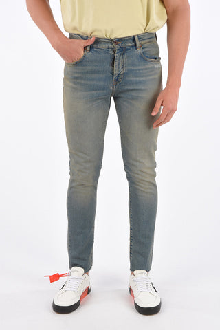 17cm Vintage Effect Skinny Fit Jeans