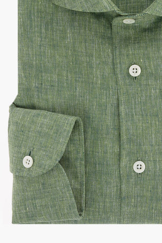 camicia in lino collo francese