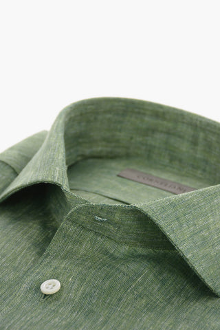 camicia in lino collo francese
