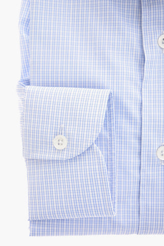 tattersall check spread collar shirt