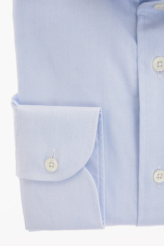 hopsack spread collar shirt