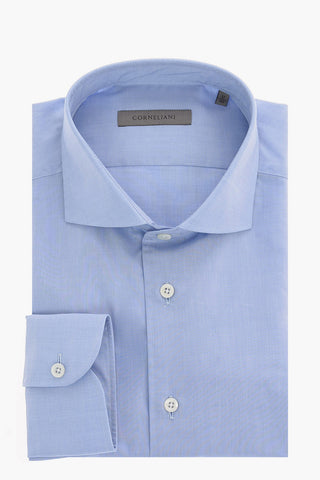 camicia a manica lunga collo francese