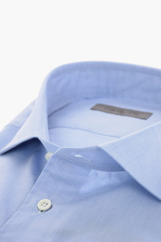 camicia a manica lunga collo francese