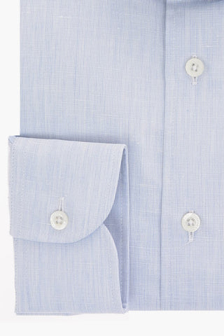 Linen and Cotton Spread Collar Shirt