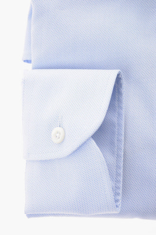 camicia pin check collo francese