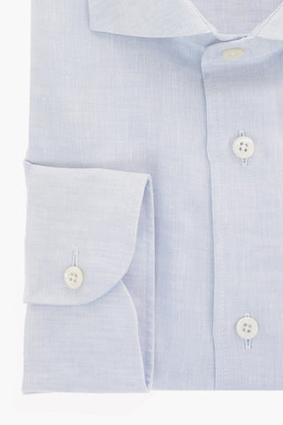 flax spread collar shirt