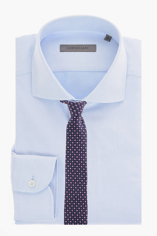 bird's eye spread collar shirt