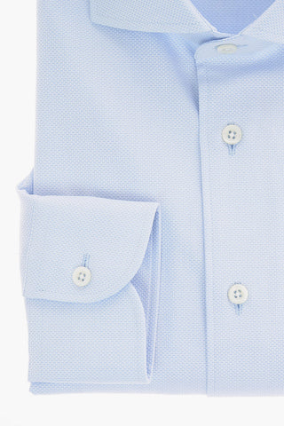 bird's eye spread collar shirt