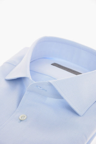 bird's eye spread collar shirt